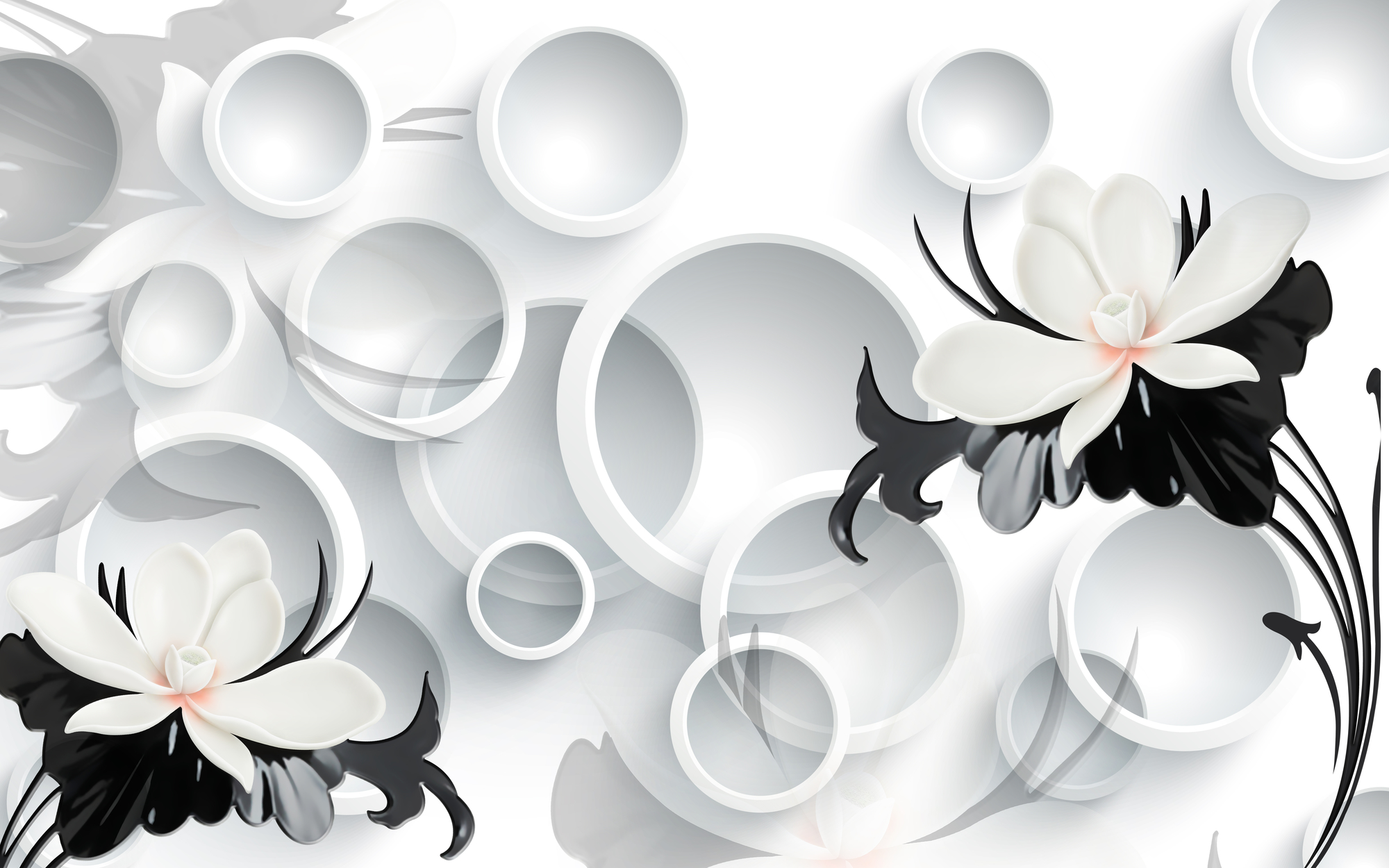 

Фотообои 3D '3D Цветы' (3465) , Классик