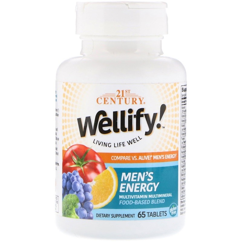 

Витамины 21st Century Wellify! Men's Energy Multivitamin Multimineral 65 таблеток