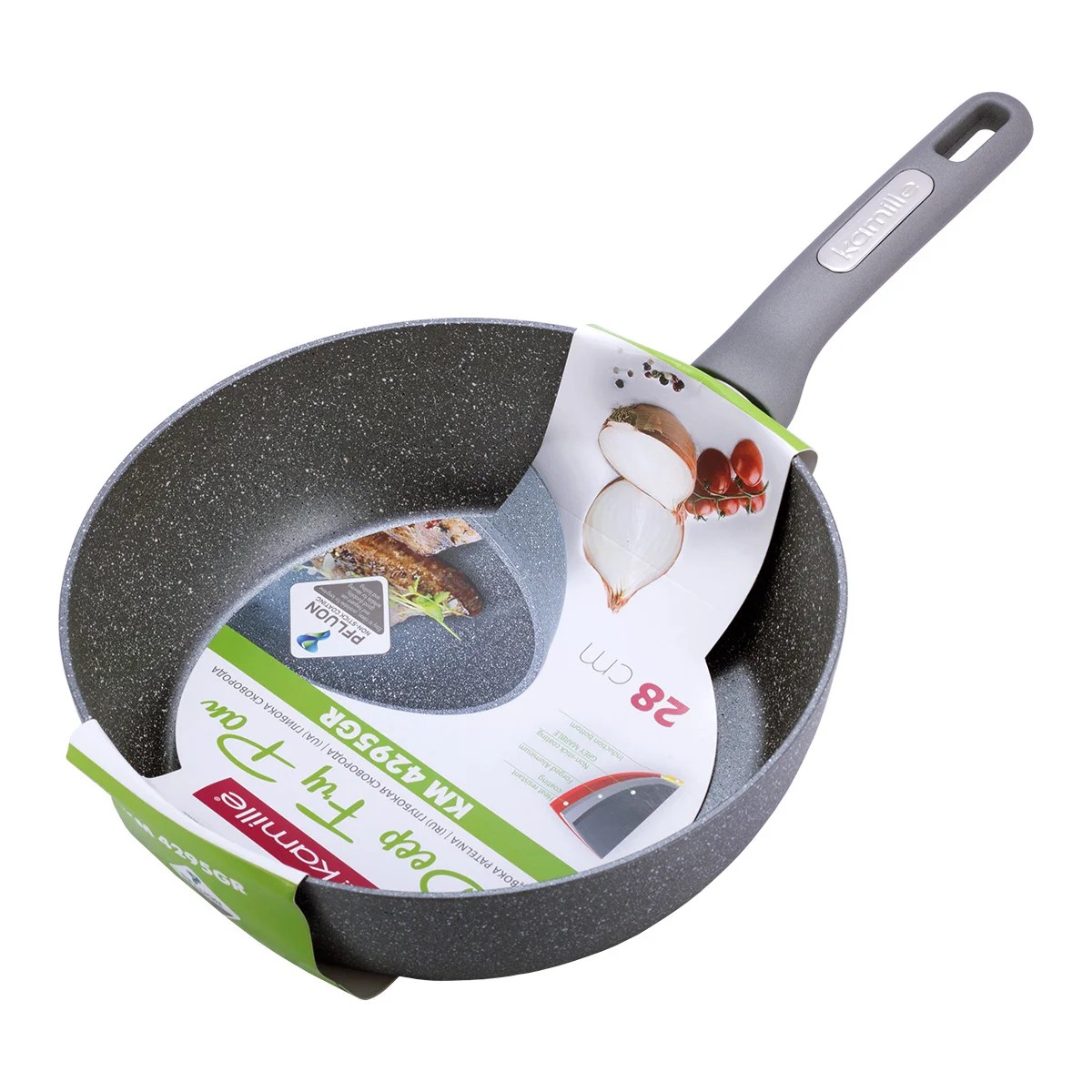 

Сотейник 28*7.5см с гранитным покрытием из литого алюминия 4295GR