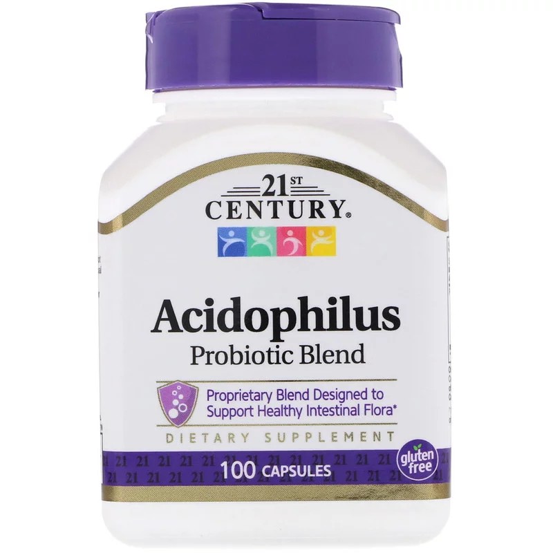 

Натуральная добавка 21st Century Acidophilus Probiotic Blend 100 капсул