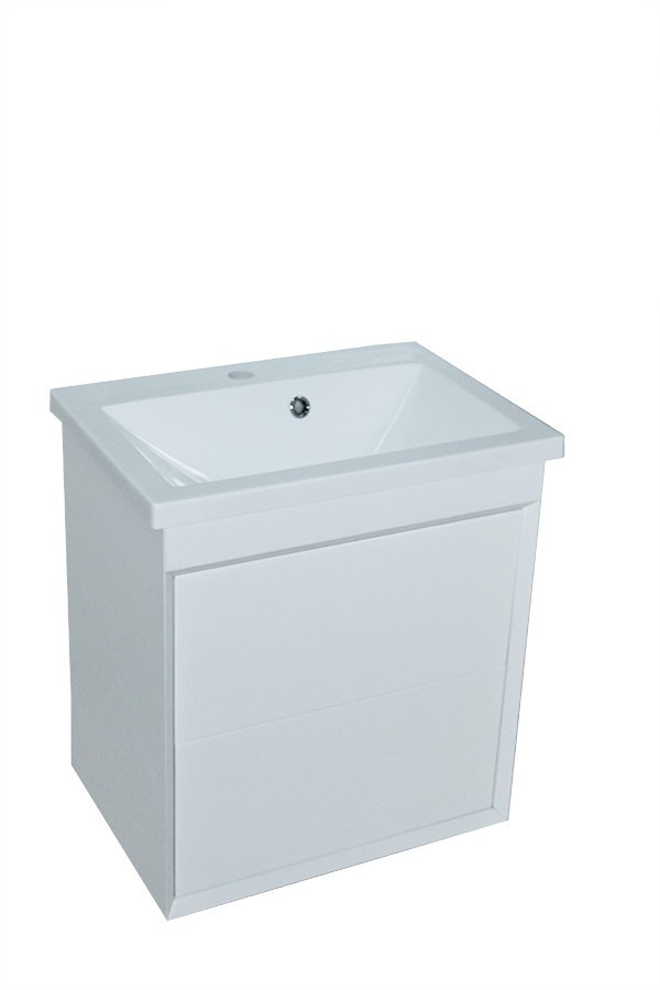 

Тумба Лион с умывальником Bianco 50 (2 ящика) белая