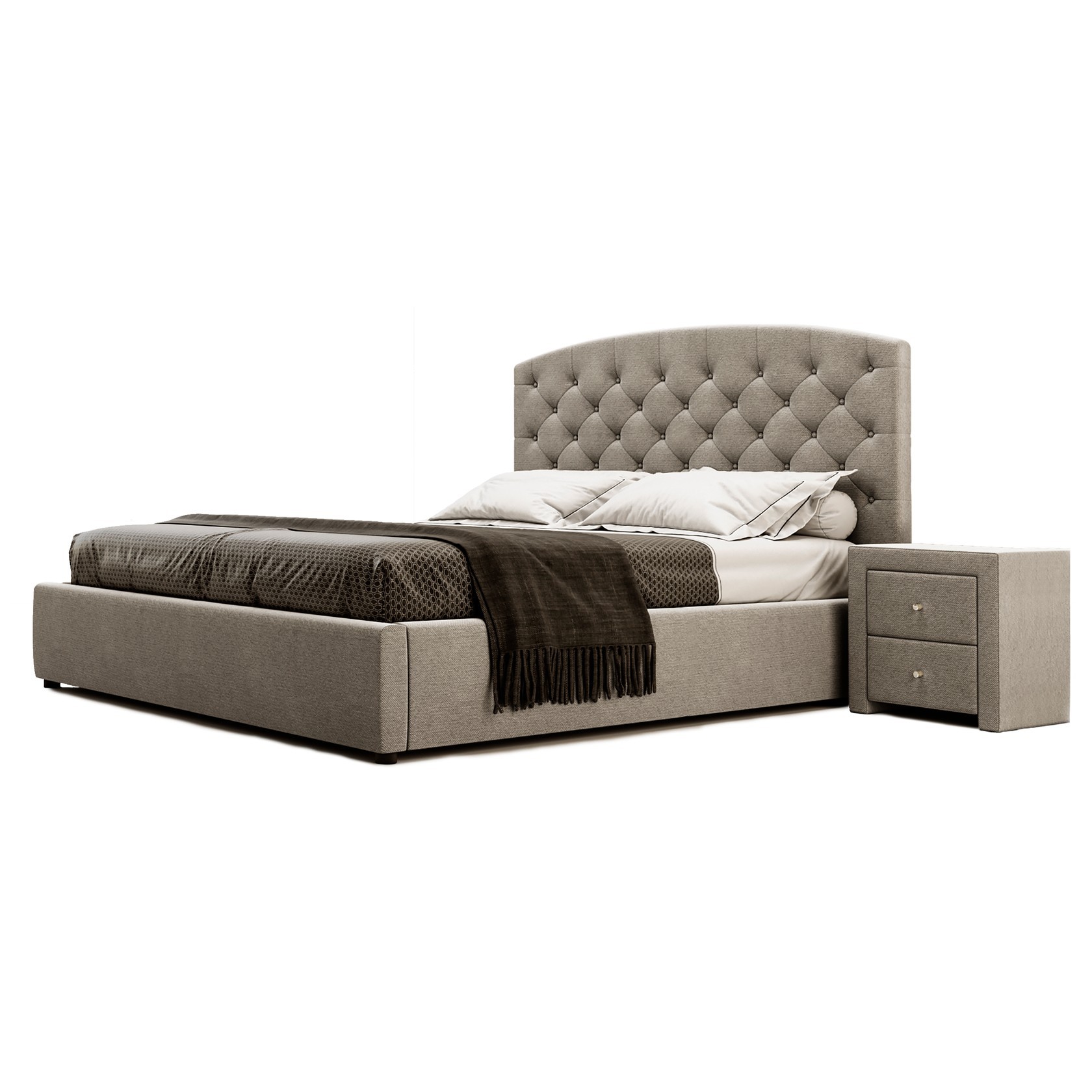 

Кровать Манхэттен III (Green Sofa) Бежевая 140х200 см 381120_47