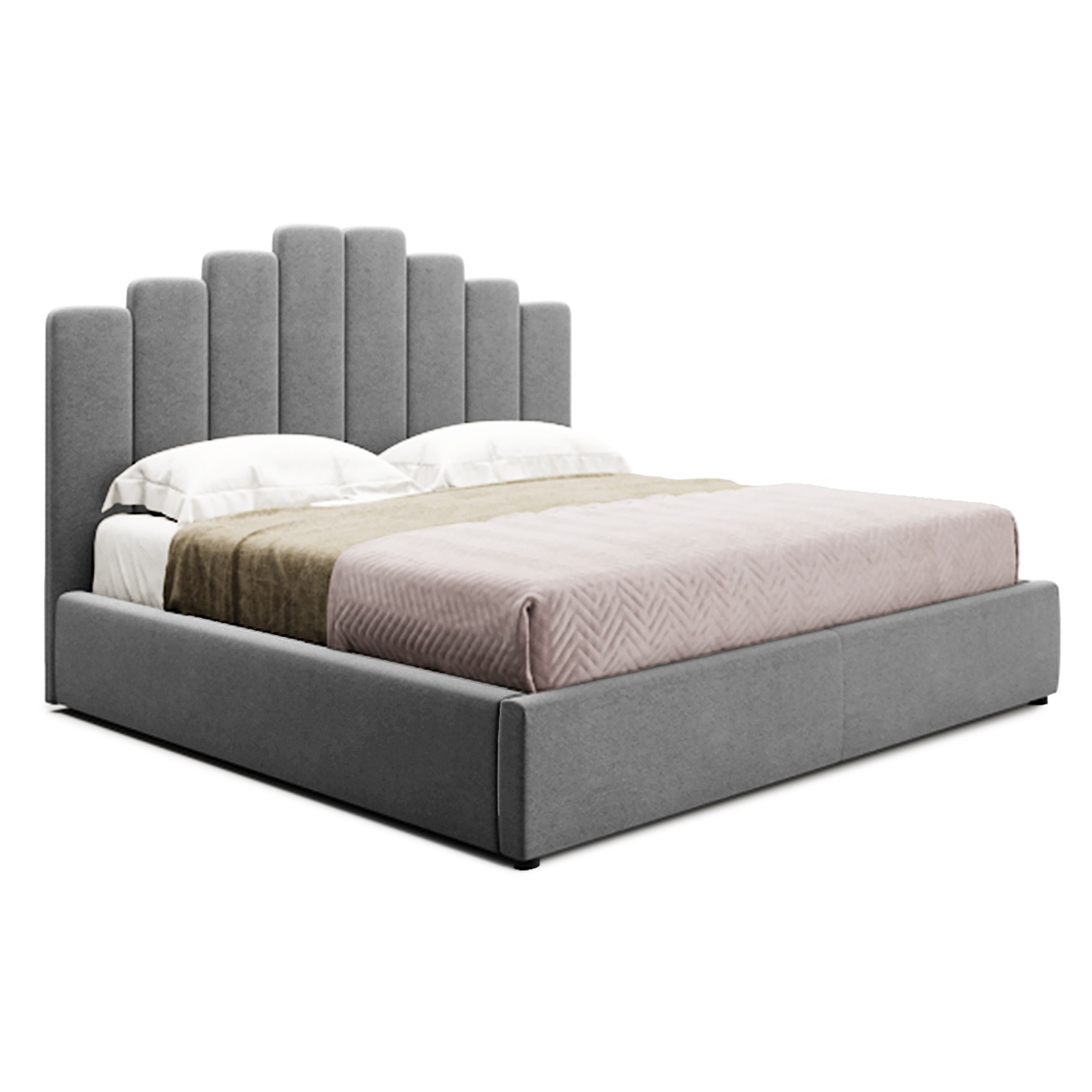 

Кровать Барселона (Green Sofa) Темно-серая 200х200 см 381102_45