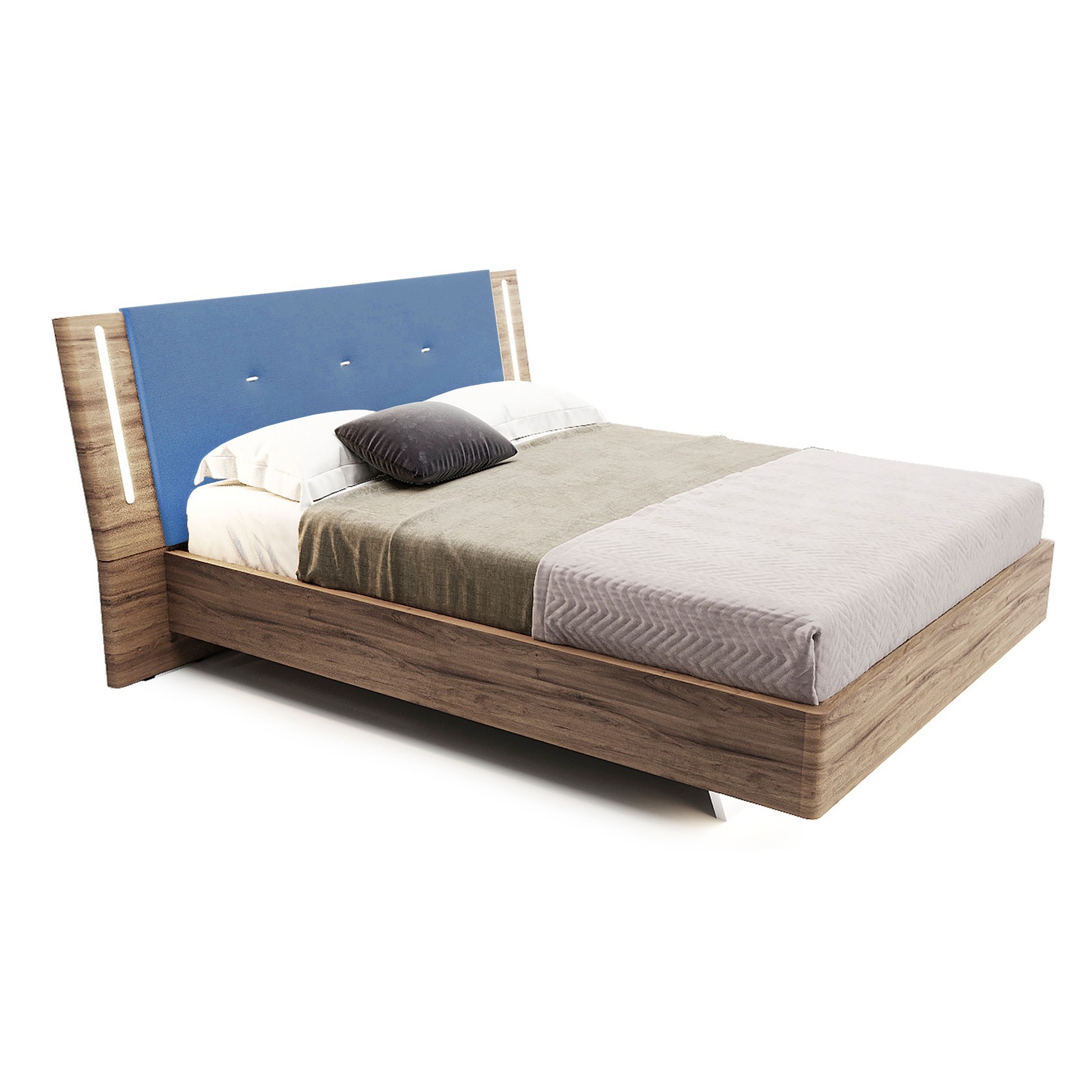 

Кровать Даллас модерн (Green Sofa) Коричневая + Голубая 180х200 см 381112_19