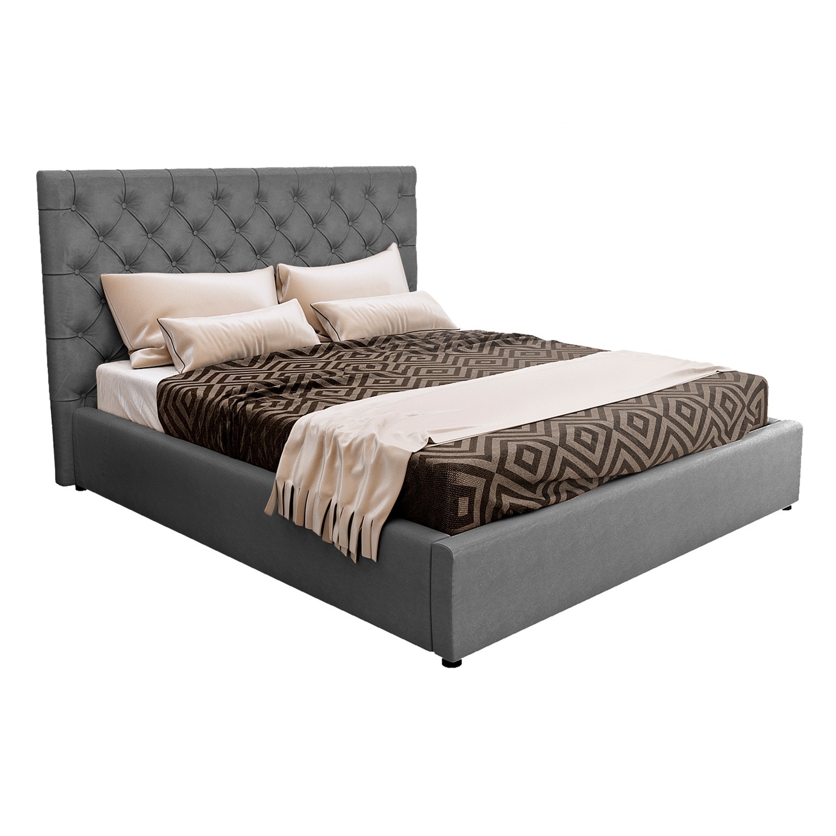 

Кровать Манхэттен (Green Sofa) Серая 140х200 см 381118_37