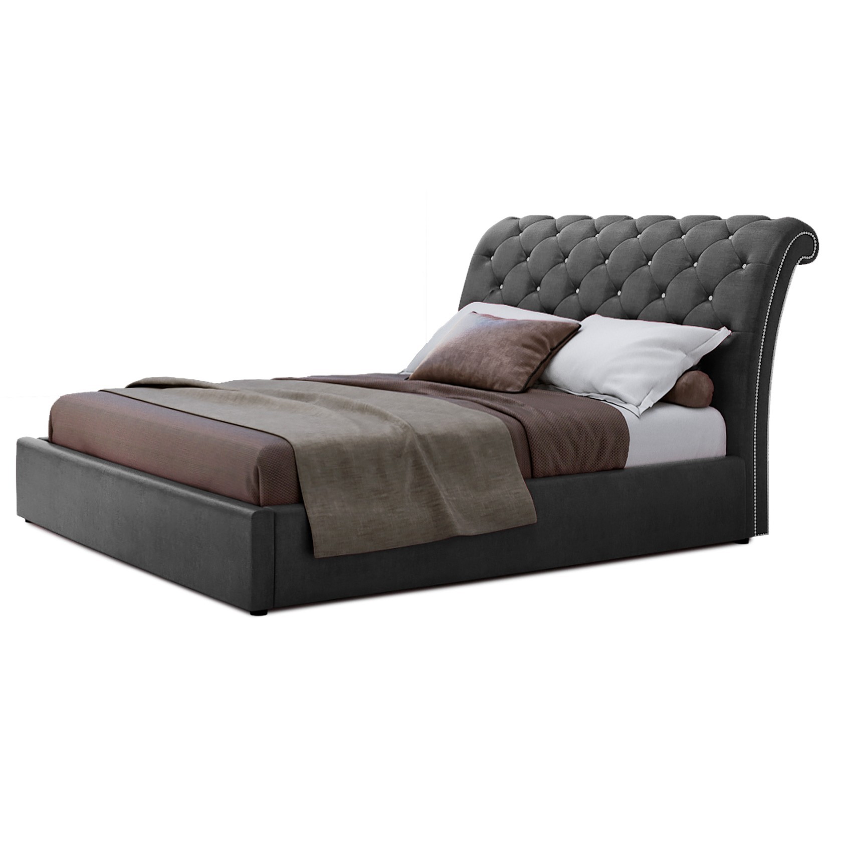 

Кровать Версаль (Green Sofa) Серая 140х200 см 381110_42