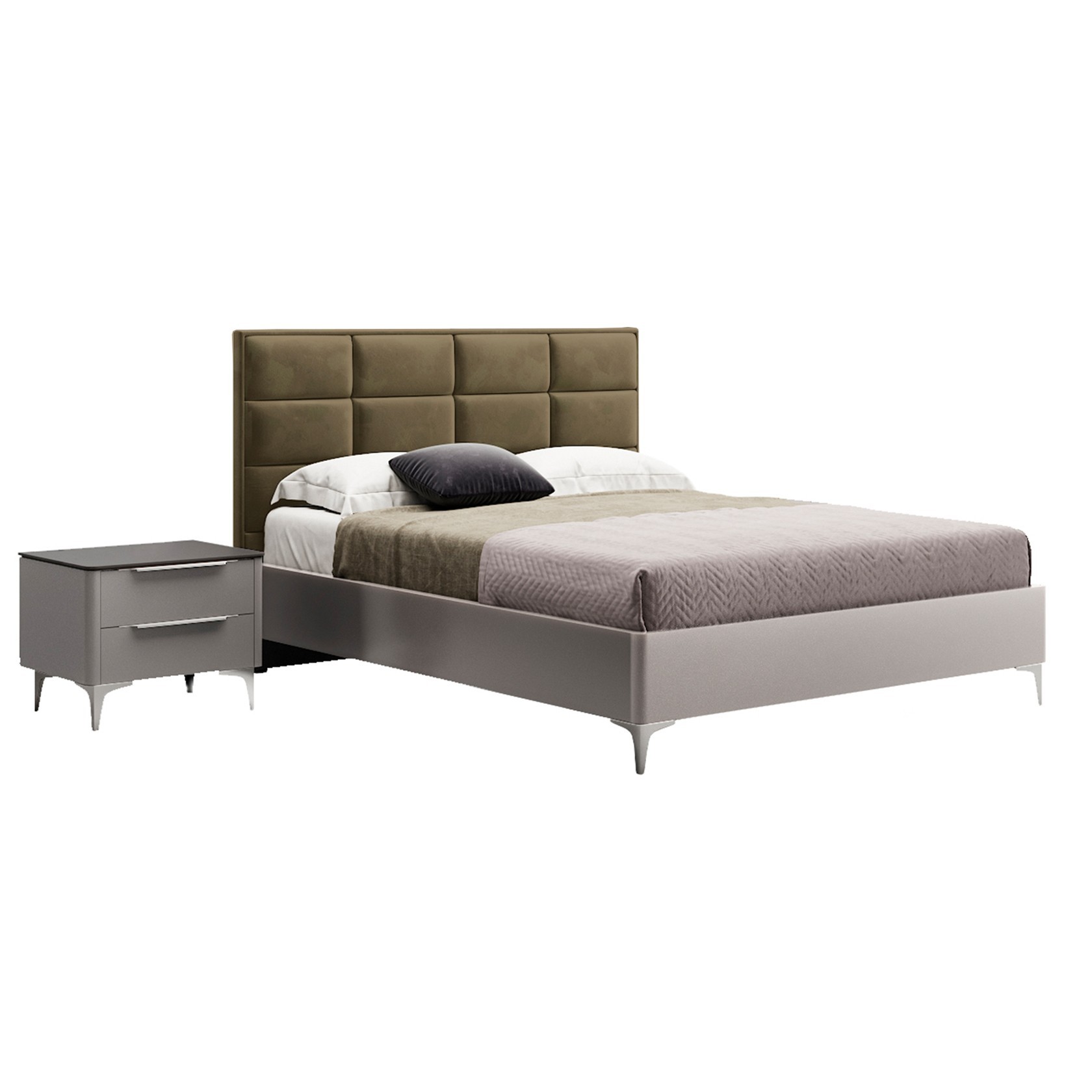 

Кровать Детройт-2 модерн (Green Sofa) Серая + Коричневая 140х200 см 381152_27