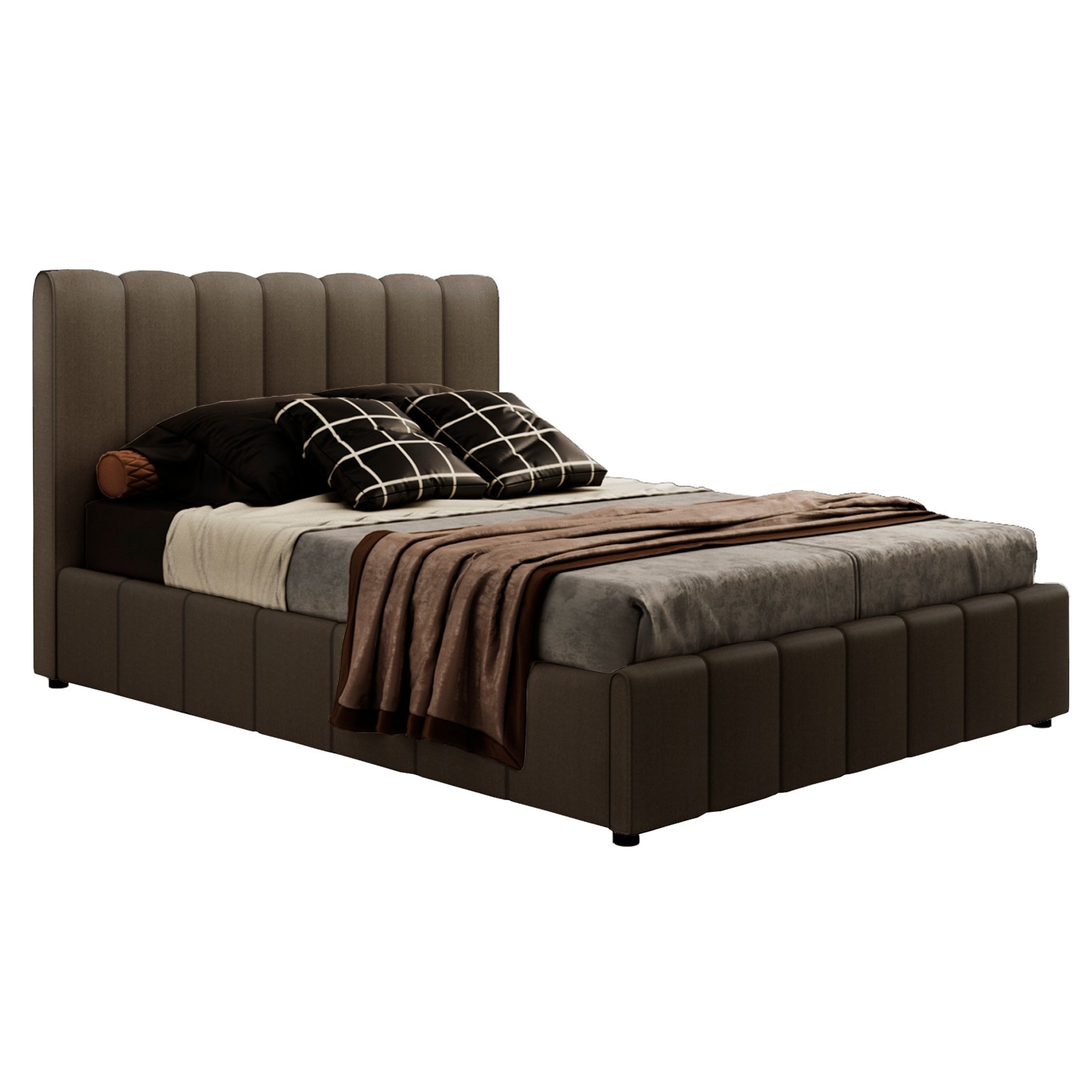 

Кровать Лондон (Green Sofa) Коричневая 200х200 см 381117_20