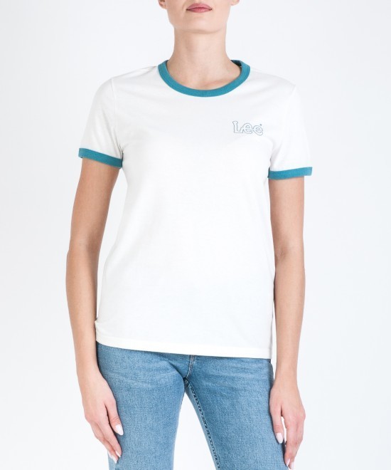 

Футболка Lee Ringer Tee Regular Fit белый L-00