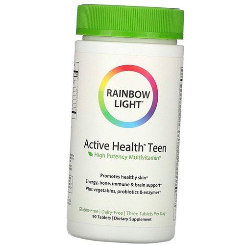 

Комплекс витаминов для подростков, Active Health Teen, Rainbow Light 90таб (36316006)