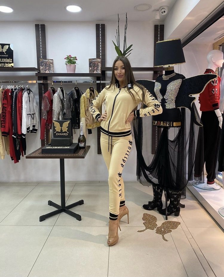 

Женский костюм Zanardi Philipp Plein KНО77 M Кофе с молоком