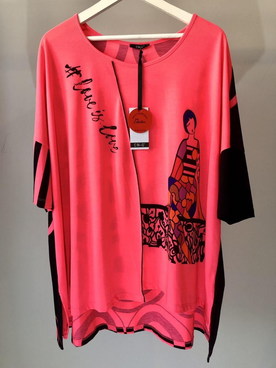 

Футболка женская CN-G KH1554 60 Розовая