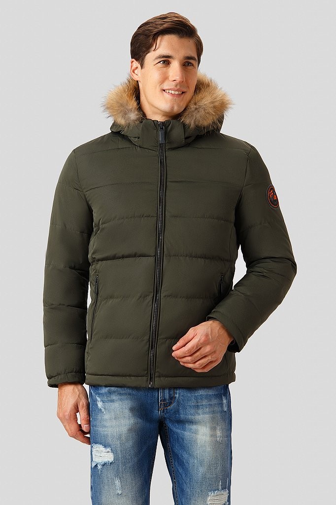 

Зимняя куртка Finn Flare W18-22011-507  Темно-зеленая, Зимняя куртка Finn Flare W18-22011-507 3XL Темно-зеленая