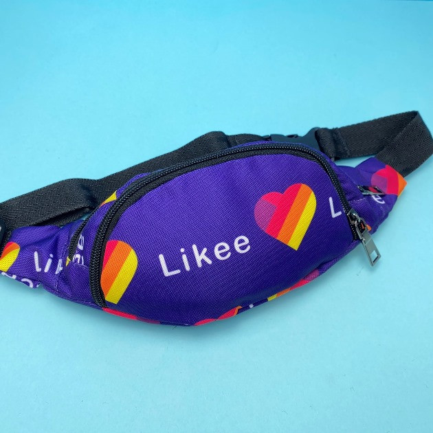 

Детская сумка на пояс или на плечо бананка для девочек лайк Likee фиолетовый