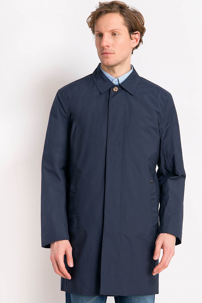 

Плащ мужской Finn Flare СB18-27001-101 M Темно-синий