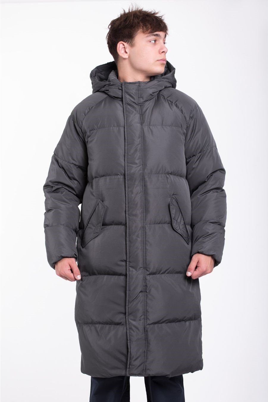 

Длинный мужской пуховик Copenhagen Luxe L Серый