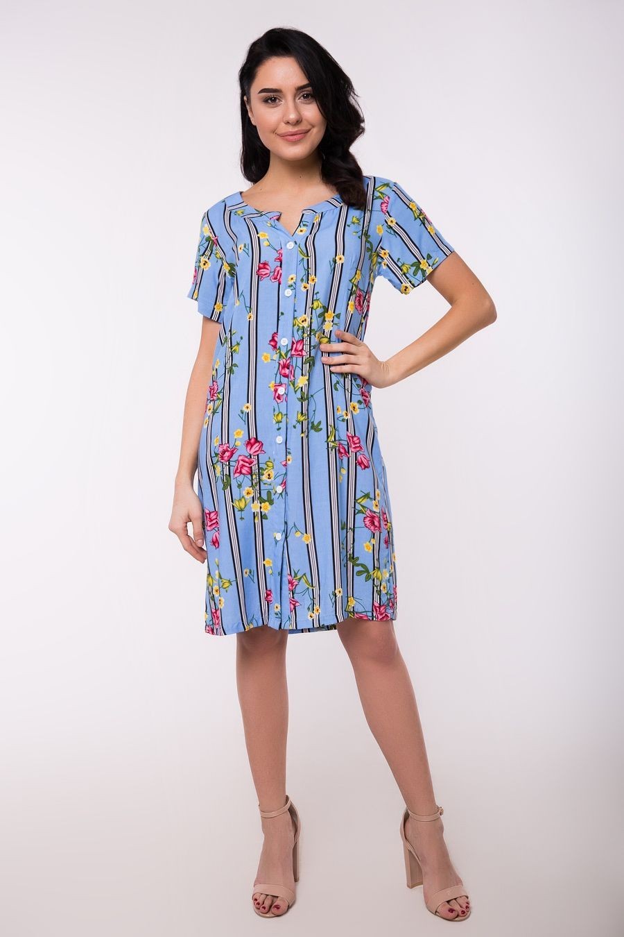 

Платье-рубашка Jesstore С70-5 M голубое