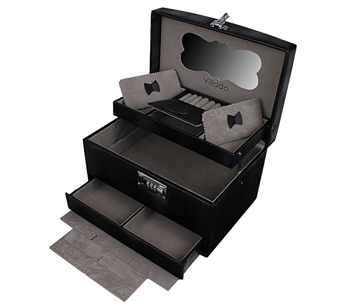 

Шкатулка для украшений Villado 50-582 В черная