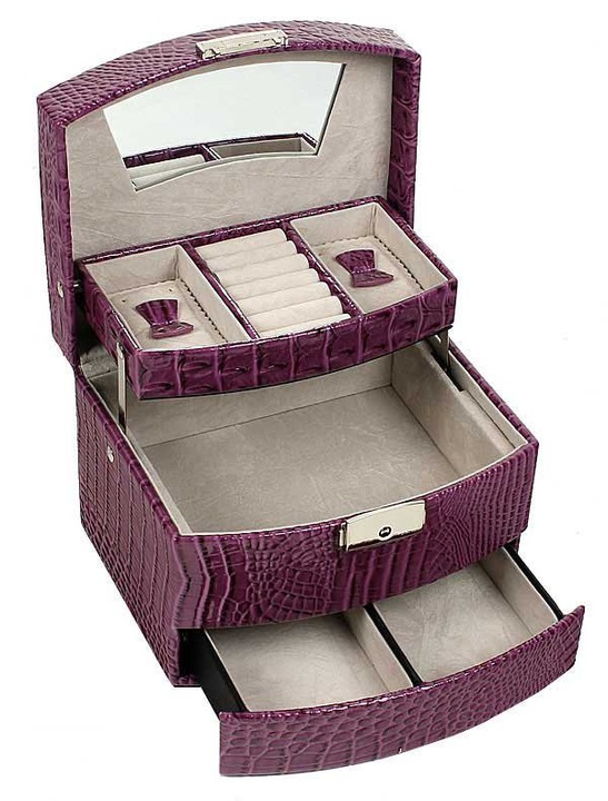 

Шкатулка для украшений Elegant M-257 фиолетовая