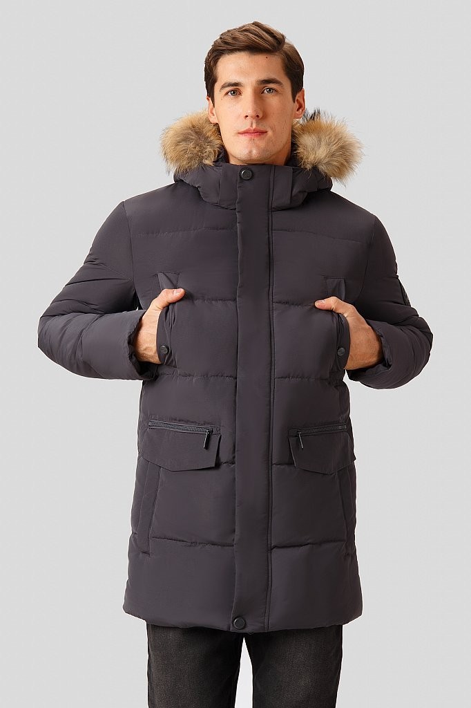 

Пуховик Finn Flare W18-22018-202 XL Темно-серый