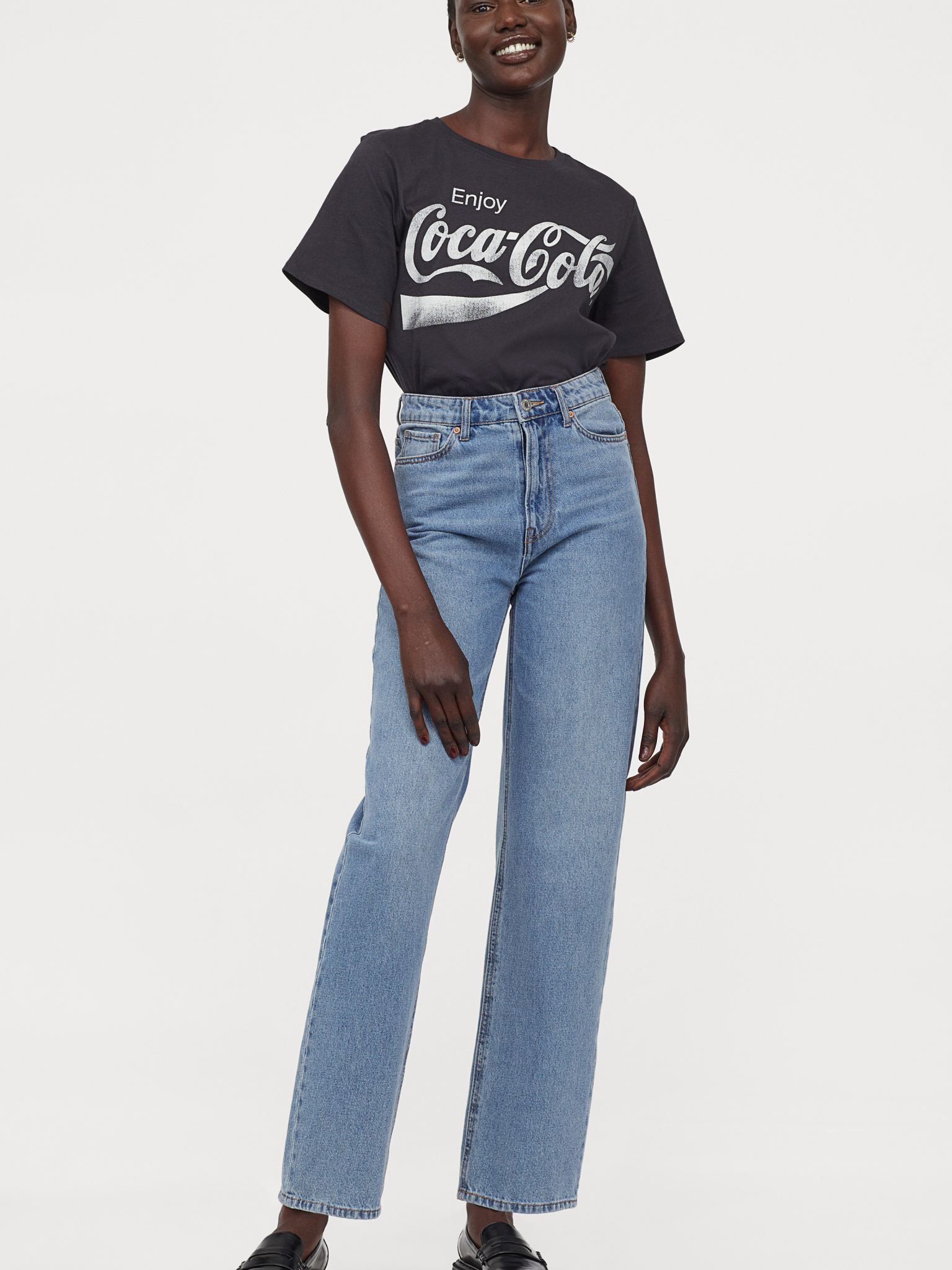 

Футболка H&M 2203-7624702 M Темно-серая