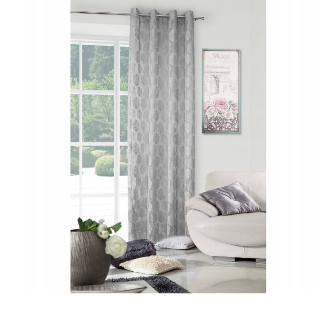 

Штора Decority с узором, 250 х 140 см, серая