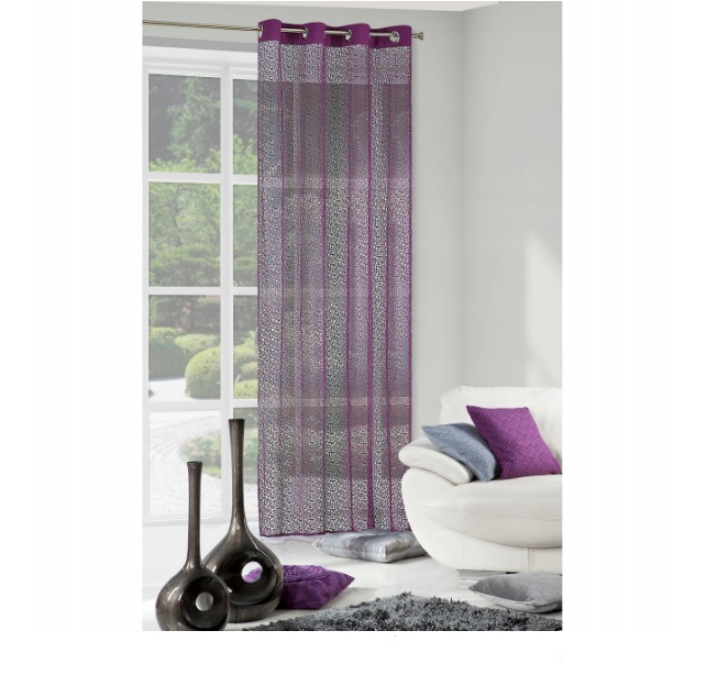

Декоративная сетчатая тюль Decority 250 х 140 см, фиолетовая