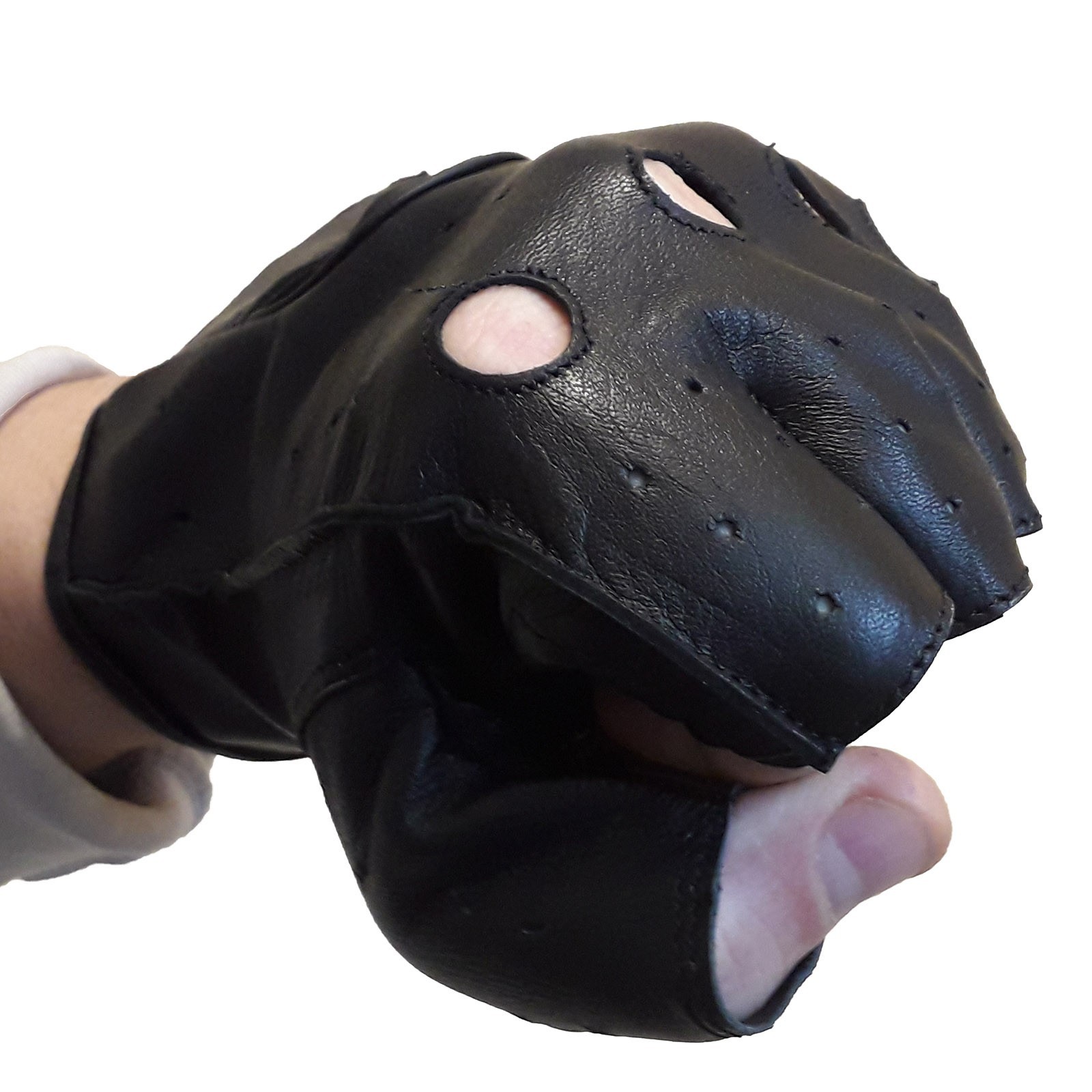 

Перчатки All State Leather без пальцев для водителей из овечьей кожи с перфорацией размер 2XL (AL3009_ XXL)