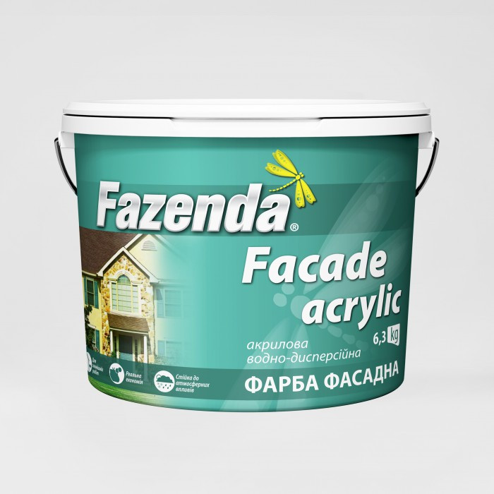 

Краска фасадная " Fasade Acrylic" Fazenda 6,3 кг