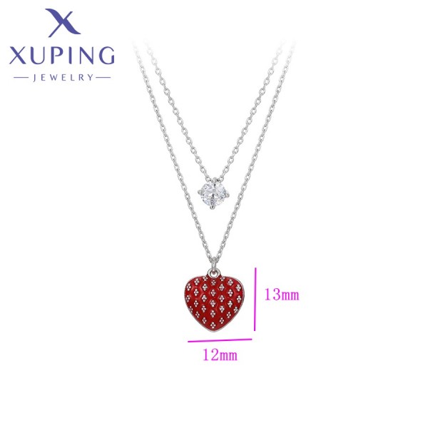 

Цепочка Xuping с подвесками и фианитами родиум 9784000