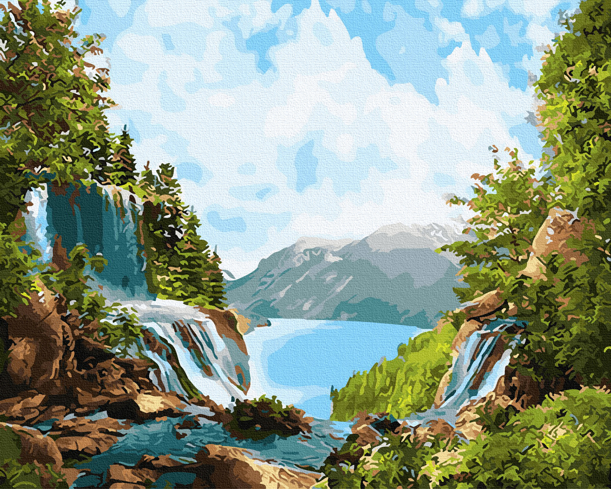 

Картина по номерам "Чудесный водопад" Brushme 40х50 см 000152731