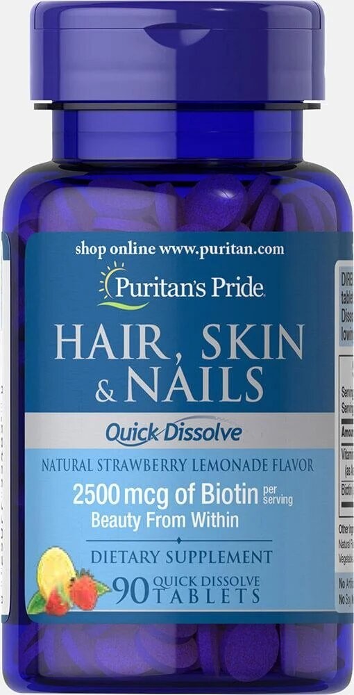 

Витамин Puritan Quick Dissolve Hair Skin Nails