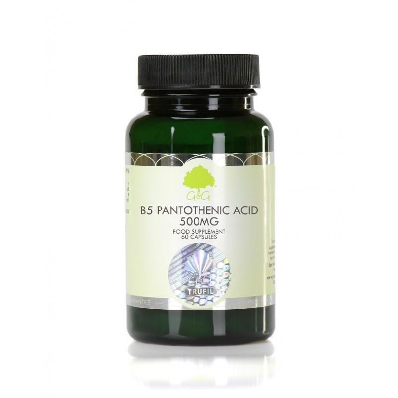 

Витамин G&G B5 Pantothenic Acid 500mg - 60 Capsules