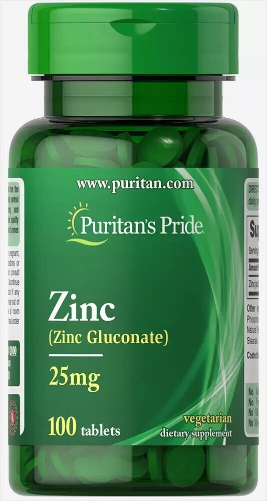 

Витамин Puritan Zinc 25 mg