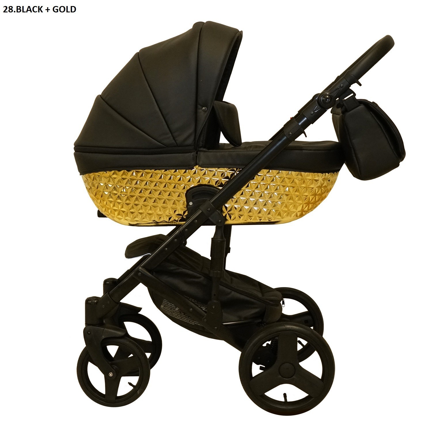 

Универсальная коляска 2 в 1 Mikrus Specchio 28 Black