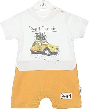 

Пісочник для хлопчика Twetoon біло-гірчичний 136226-01-68