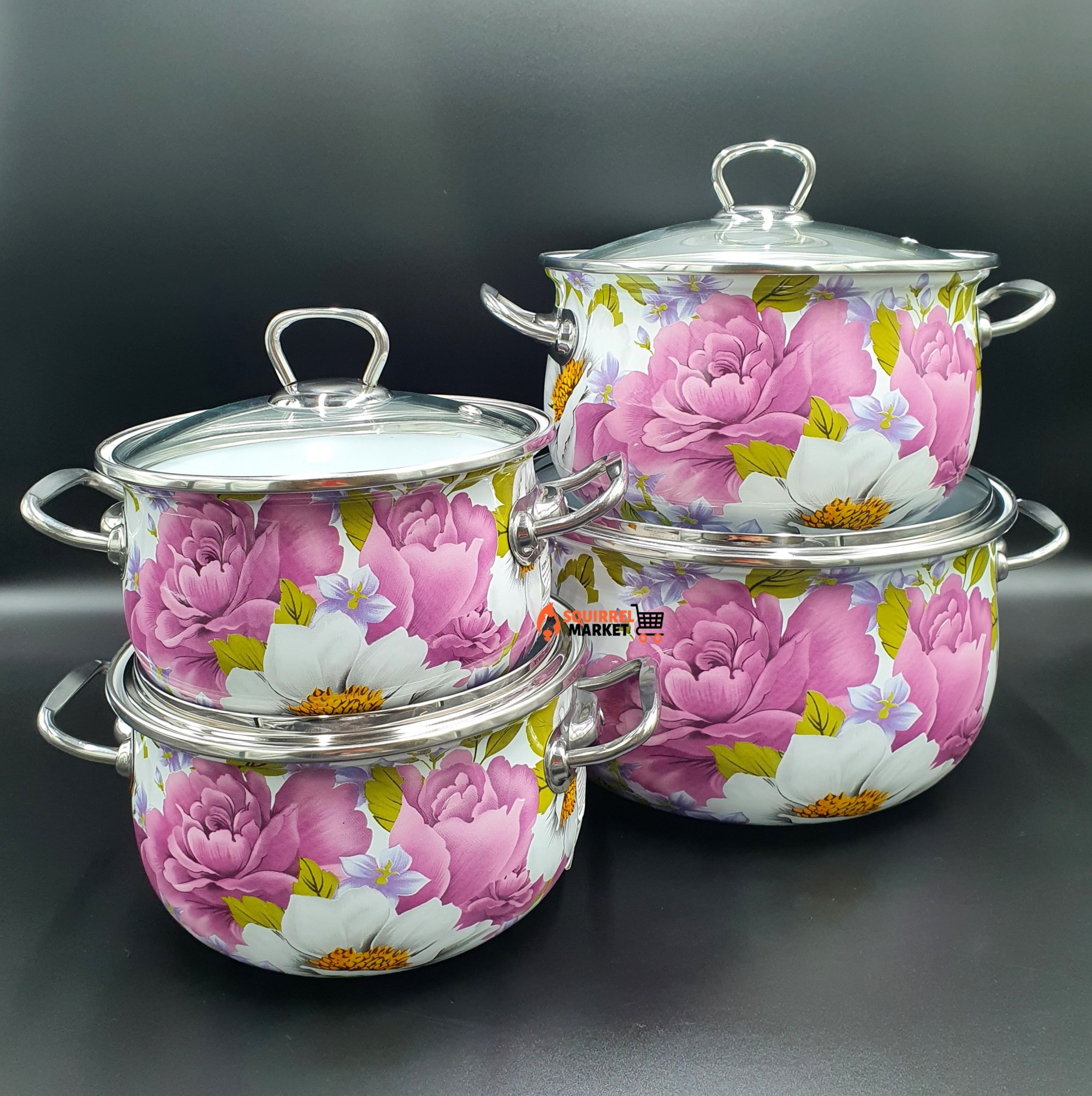 

Набор эмалированных кастрюль 4 предмета Пион Interos 2545- 4