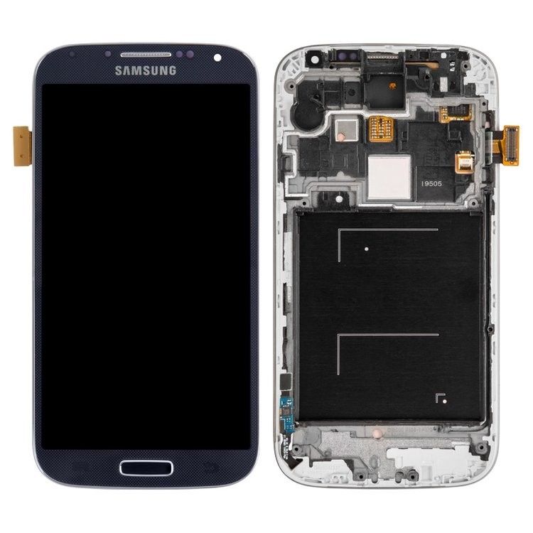 

Дисплей для Samsung I9505 Galaxy S4 синій із сенсорним екраном з передньою панеллю оригінал переклеєне скло