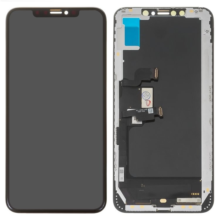 

Дисплей для Apple iPhone XS Max чорний із сенсорним екраном з рамкою OLED HC Selfwelded OEM soft