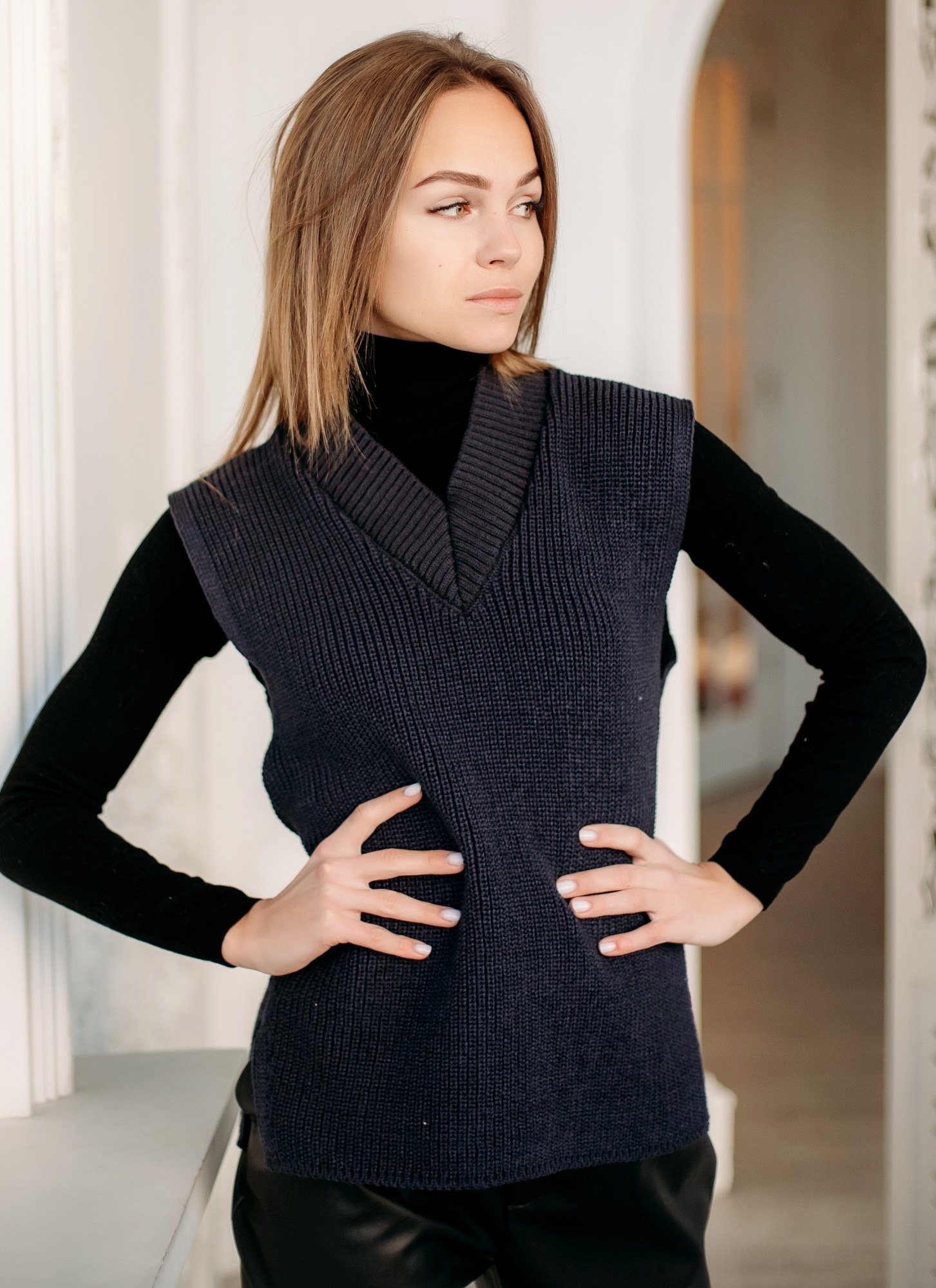 

Жилет Verevka Trend One size темно-синий
