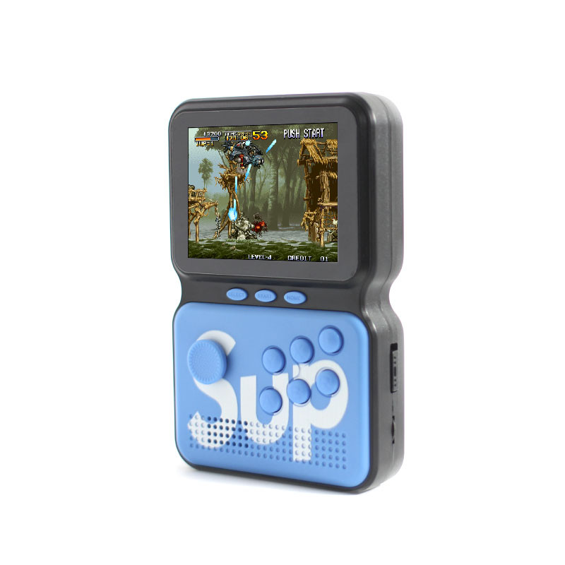 

Портативная игровая ретро консоль Game Box Power Sup M3 Blue для игр приставка 900 в 1