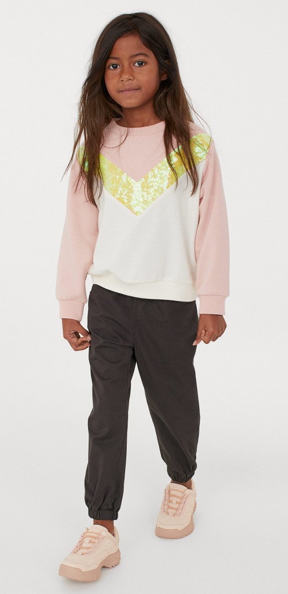 

Брюки для девочки H&M 0850899002 98 СМ Серый 64643