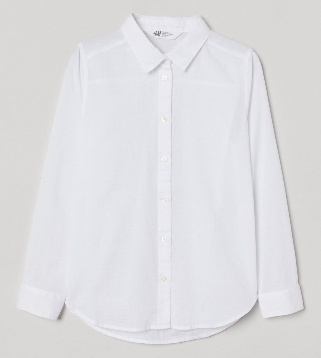 

Рубашка H&M 0867162002 146 СМ Белый 64610