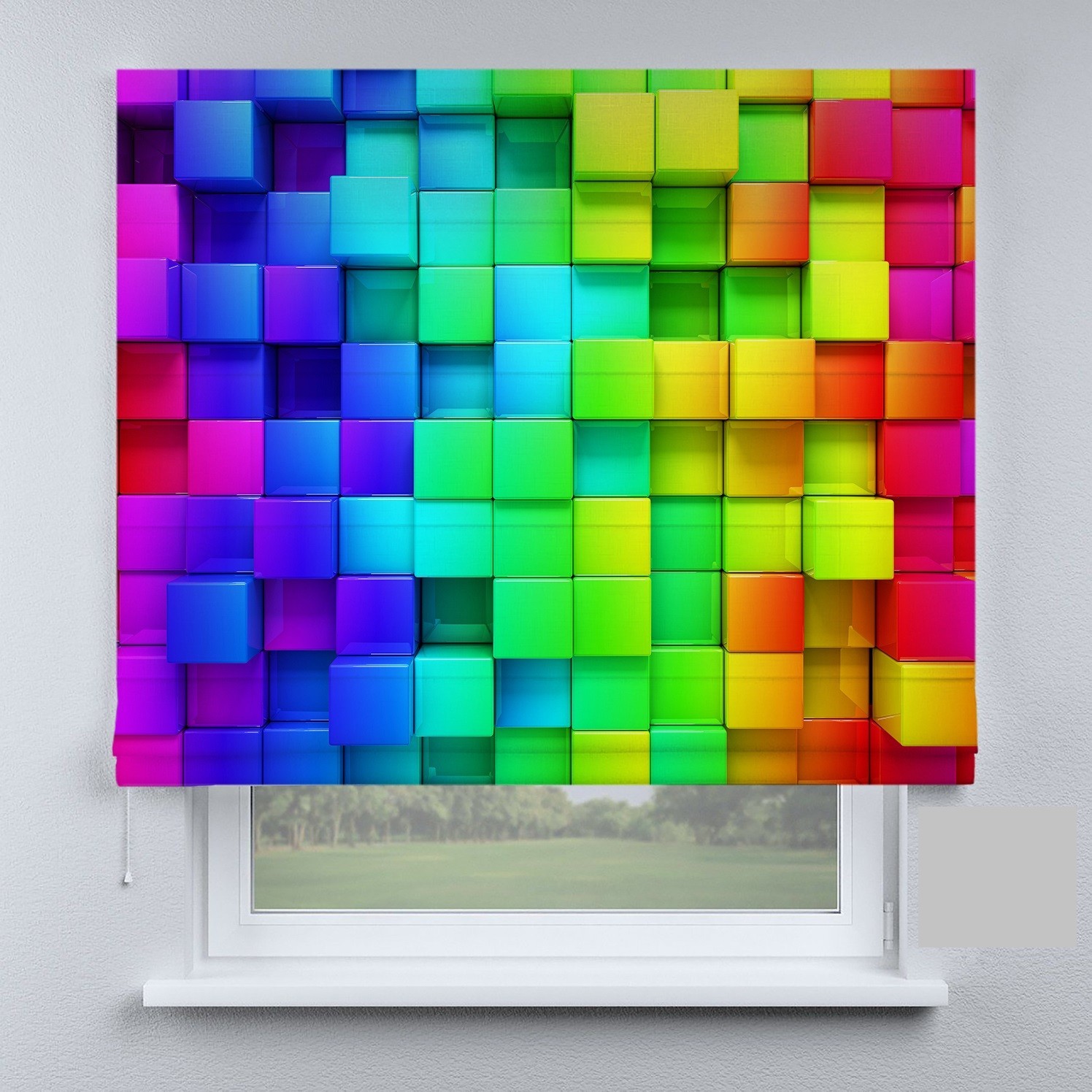 

Римские шторы DECOLIV кубики 50*170 см