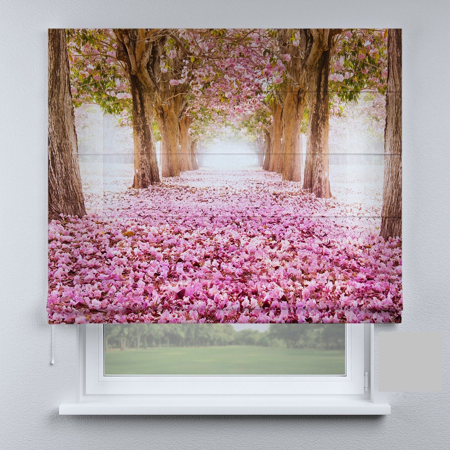 

Римские шторы DECOLIV алея с цветами 110*170 см