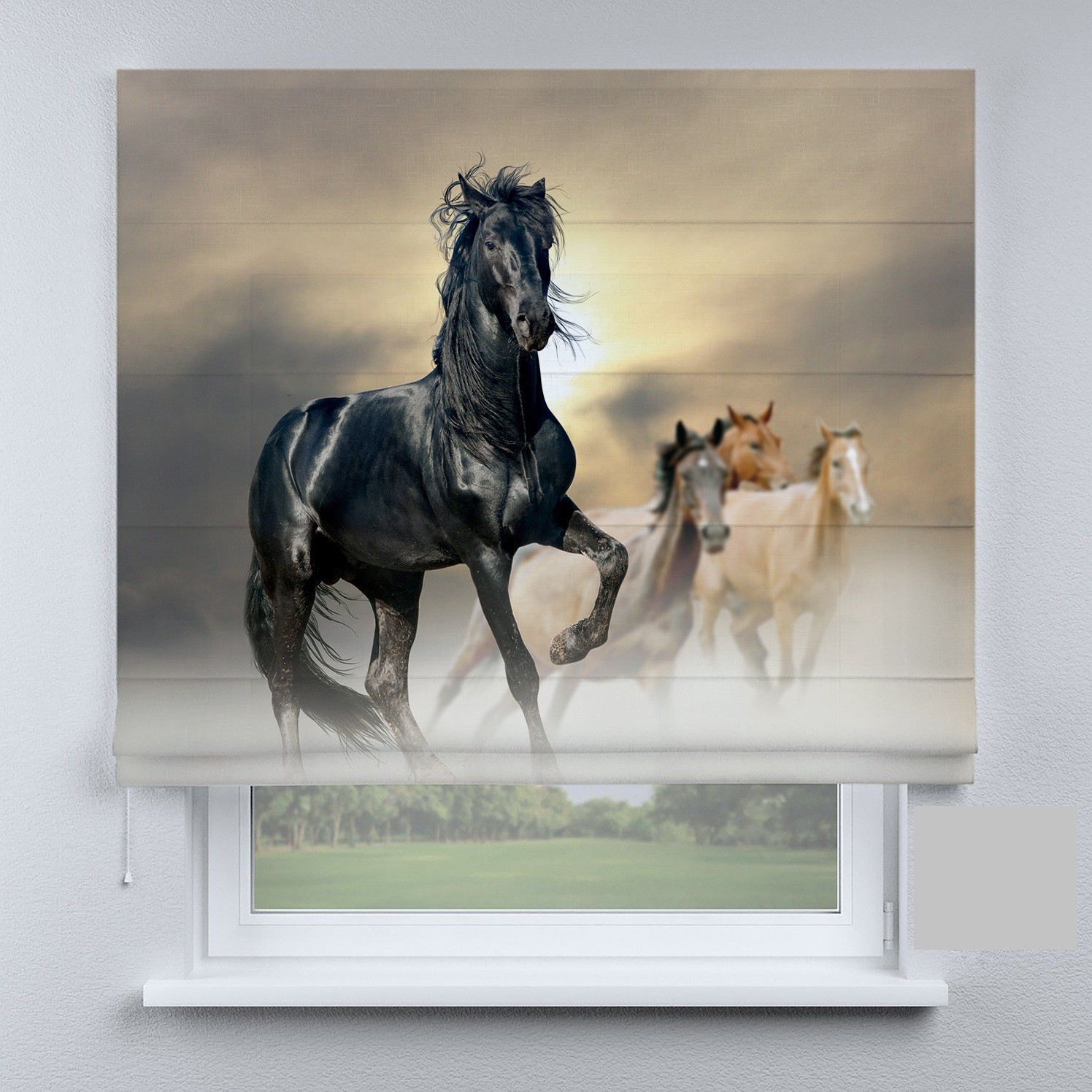 

Римские шторы DECOLIV лошади 40*170 см