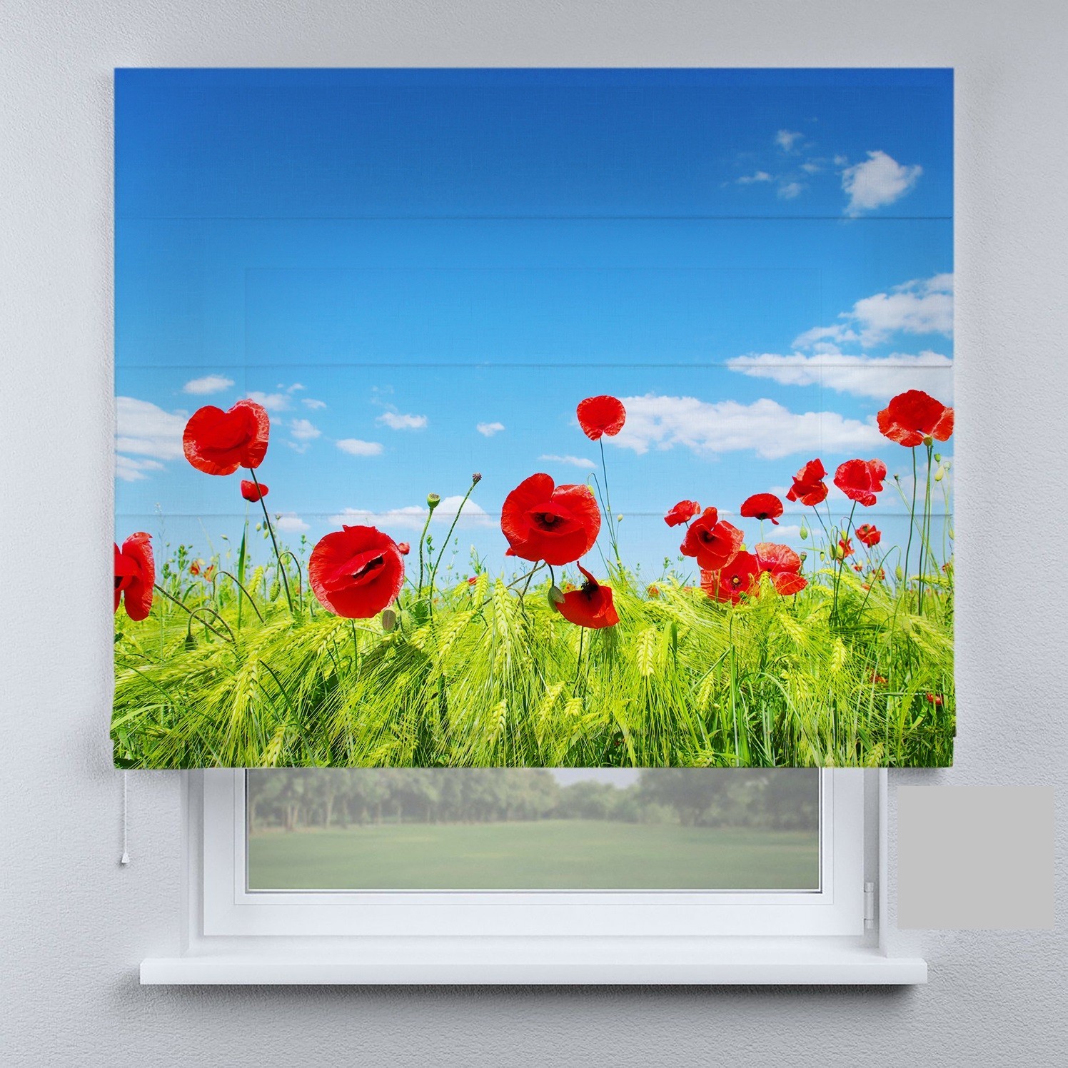 

Римские шторы DECOLIV маки 70*170 см