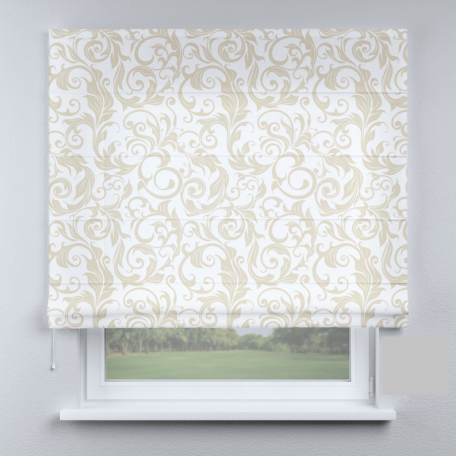 

Римские шторы DECOLIV модерн и вензеля большие 60*170 см