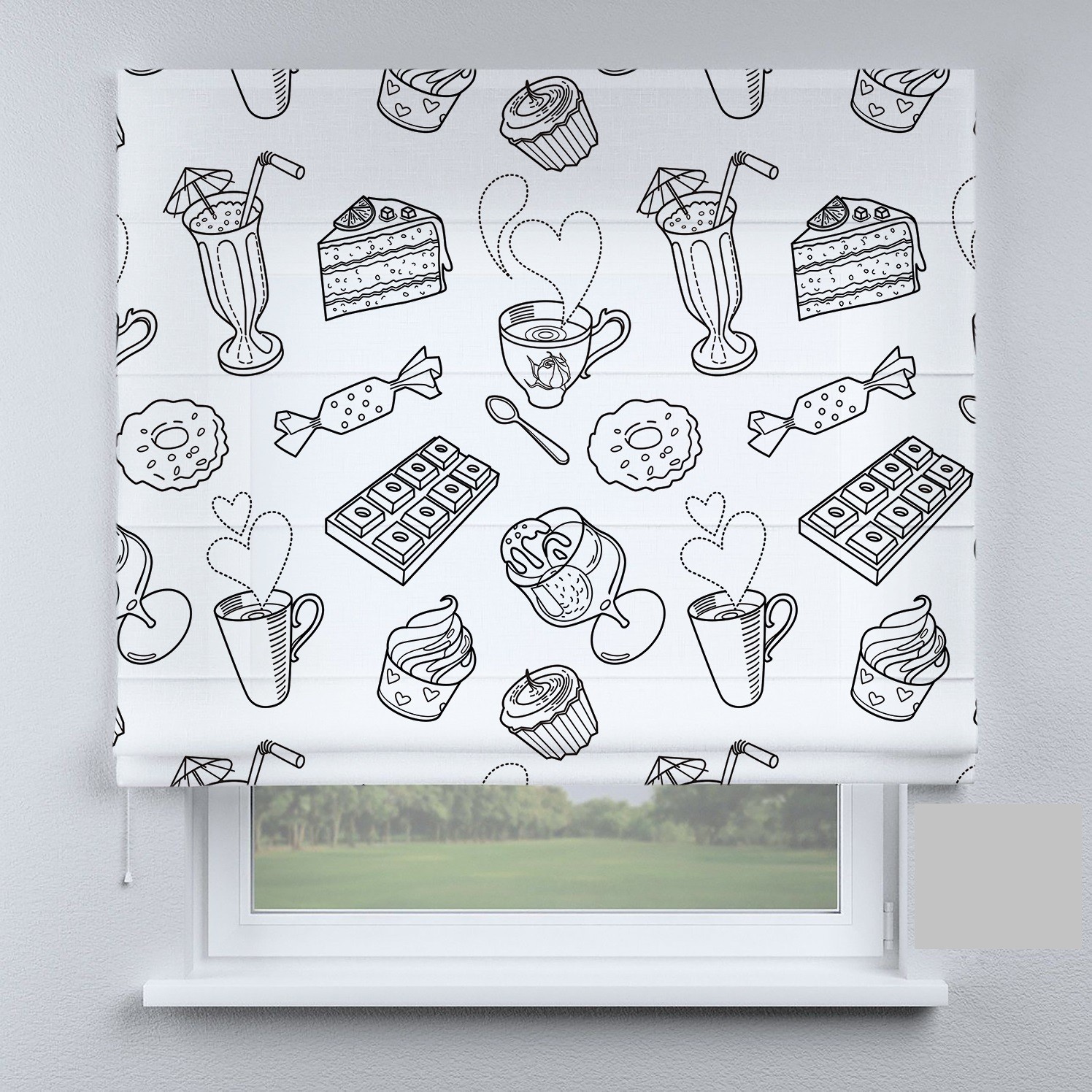 

Римские шторы DECOLIV лакомка 80*170 см