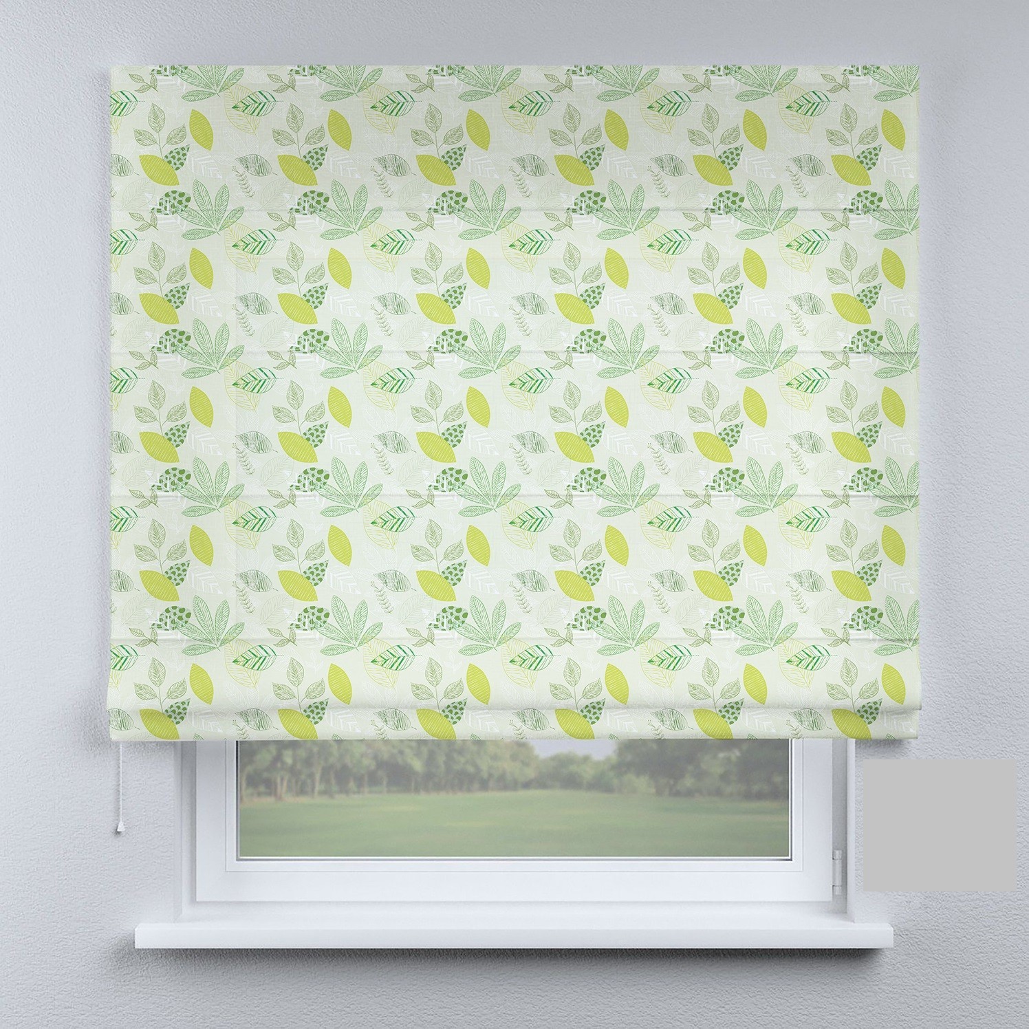

Римские шторы DECOLIV листья салатовые 250*170 см